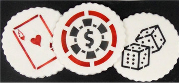 Casino Night Cake or Cookie Stencil Set