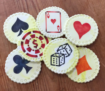 Casino Night Cake or Cookie Stencil Set