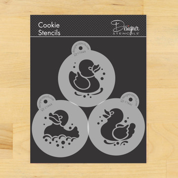 Rubber Duckies Cookie or Cupcake Stencil Set