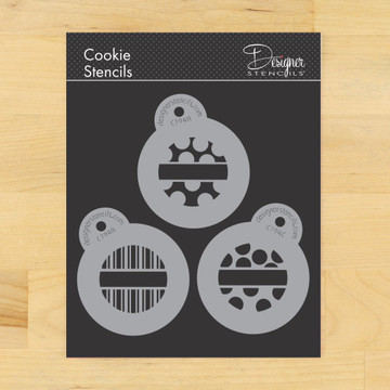 Mini Polka Dots and Stripes Cookie and Cupcake Stencil Set