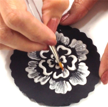 Brush Embroidery Flower Cookie Stencil Set SKU #C790