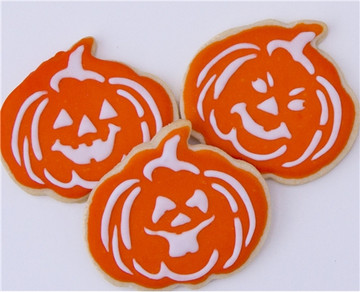 Jack-o-Lantern Cookie Cutter and Stencil Set Cookies