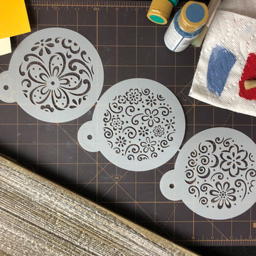 Whimsical Flower Cookie Stencil Set