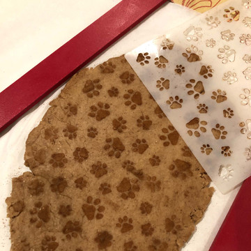 Mini Dog Paws Allover Cookie and Craft Stencil