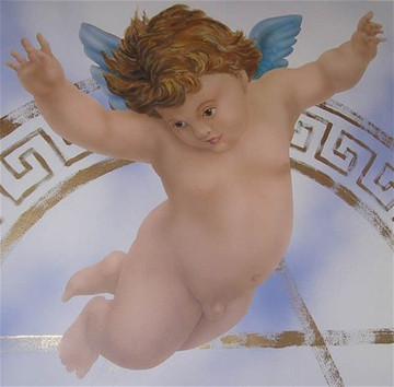 Cherub Wall Stencil by Jeff Raum