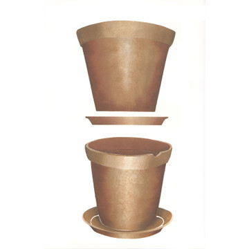 Clay Pots Wall Stencil by DeeSigns