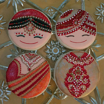 Indian Couple Cookie Stencil Set