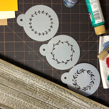 Vine Wreaths Cookie Stencil Set