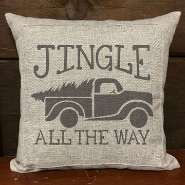 Jingle All The Way Vintage Truck with Tree Stencil (10 mil plastic)