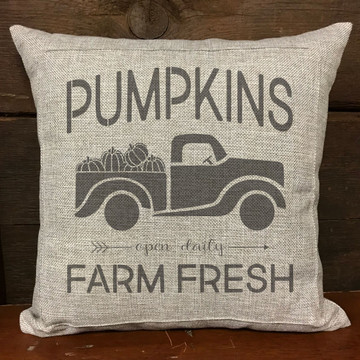 Farm Fresh Pumpkins Vintage Truck (10 mil plastic)