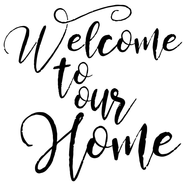 Welcome Home Stencil - Chalky & Company
