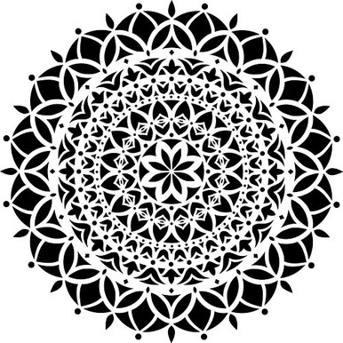 Designer Stencils Vedas Mandala Stencil and Free Bonus Stencil FS028-B -  The Home Depot