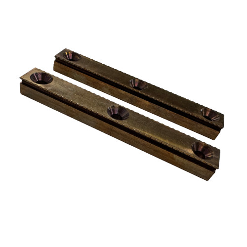 98mm Serrated Fixture Rail 2 PC Set - Side View