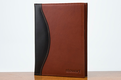 Jr. Padfolio Black Bridle with Chestnut Bridle