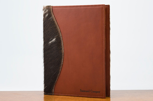 Jr. Padfolio Brown & White HOH with Chestnut