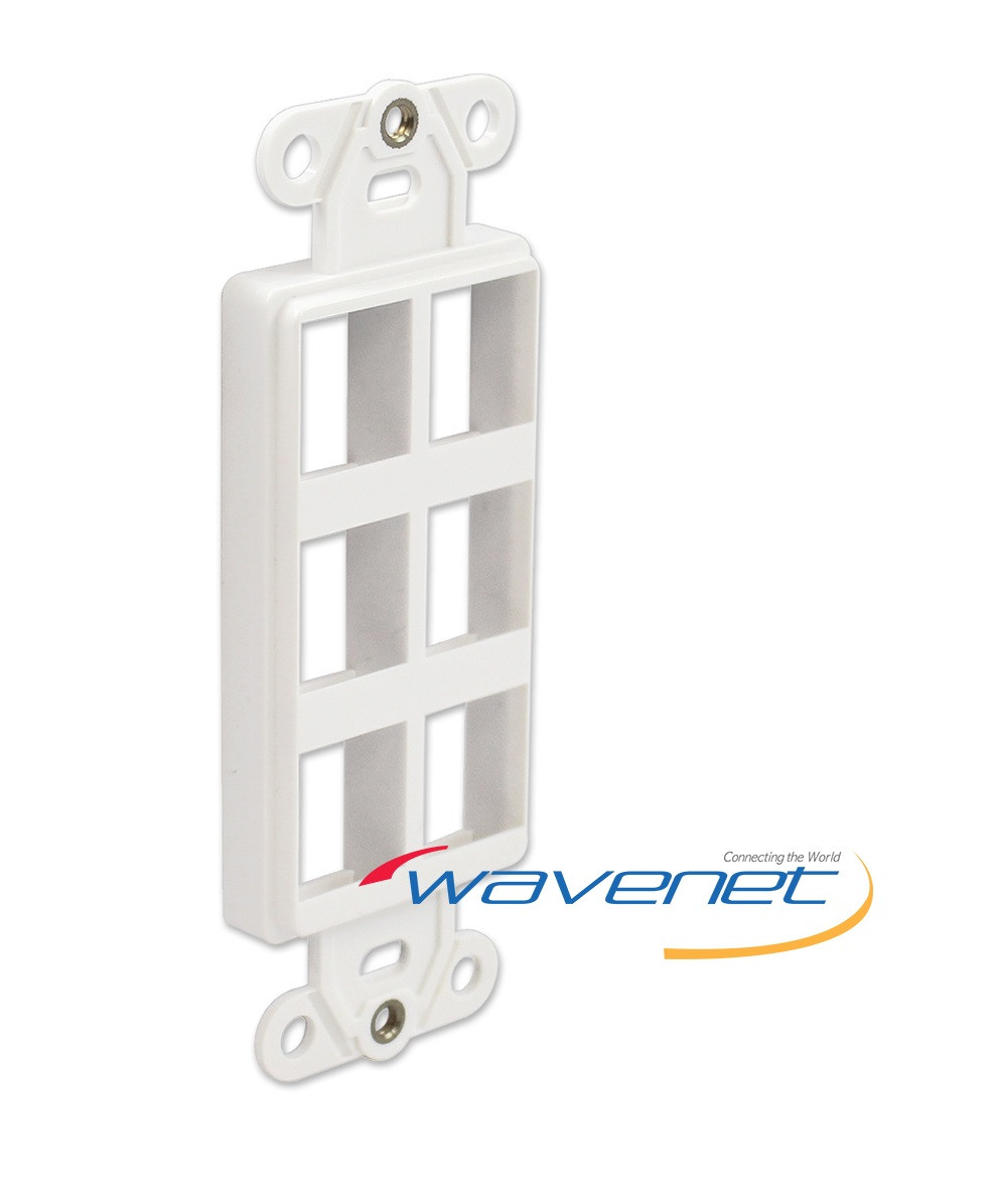 DECORA STYLE INSERTS 6 Port WH - DWIN-6P-WH | BLVS