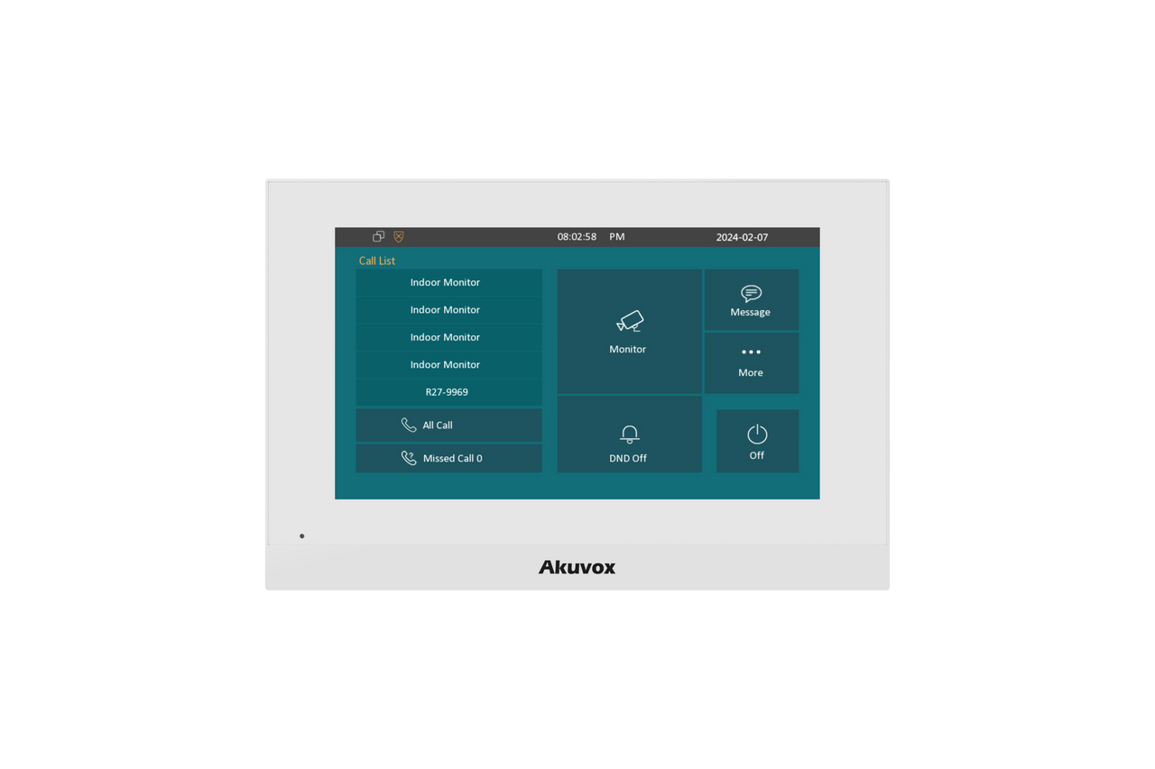 Akuvox C313 - Akuvox Indoor Monitors at Global Visions [2枚セット] CLEARVISTA Akuvox C313W-2 (インターコムキット DC-VIK01のモニター) 7インチ用