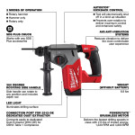 M18 FUEL™ 1" SDS Plus Rotary Hammer - 2912-20