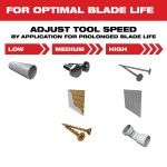 OPEN-LOK™ 1-3/8" Carbide Teeth Metal Multi-Tool Blade - 49-25-1501