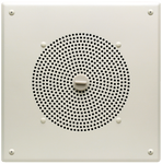 Self-Amplified Metal Box Speaker, Off White - AMBSQ1