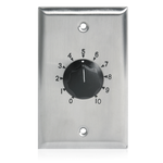 35-Watt Single Gang Stainless Steel 70.7V Commercial Attenuator - AT35