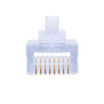 EZ-RJ45 Pass-Through RJ45 Connectors, Unshielded CAT5/5E - 100pcs in Jar - 202003J