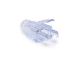 Strain Reliefs for EZ-RJ45 Pass-Through RJ45 Connectors, CAT6, Clear - 50pcs in Clamshell - 100036C