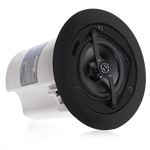 4" In-Ceiling Speaker, 16-Watt 70/100V Transformer, Ported Enclosure, Black - FAP40T-B