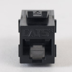 CAT5e RJ45 Keystone Coupler in HD Style - Black, Single - IC107C5EBK