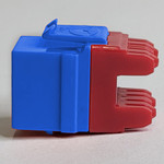 CAT6 RJ45 Keystone Jack for HD Style - Blue, 25-Pack IC107F6CBL