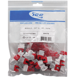 CAT6 RJ45 Keystone Jack for HD Style - White, 25-Pack IC107F6CWH