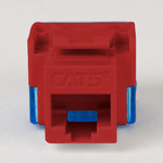 CAT5e RJ45 Keystone Jack for EZ® Style - Red, 25-Pack IC107E5CRD