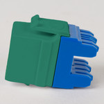 CAT5e RJ45 Keystone Jack for HD Style - Green, Single IC1078F5GN