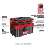 M18 FUEL™ PACKOUT™ 2.5 Gallon Wet/Dry Vacuum - 0970-20