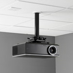Suspended Ceiling Projector System with Storage, Black - SYS474UB