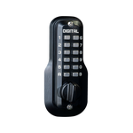 Mechanical Keyless Double Combination Deadbolt Lock - Jet Black (M210JBDC)