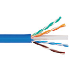 600MHz CAT6e Bulk Cable with 23 AWG UTP Solid Wires, CMR Jacket in a Pull Box, 1000 Feet - Blue - ICCABR6EBL