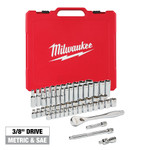 3/8 in. Drive 56 pc. Ratchet & Socket Set - SAE & Metric - 48-22-9008