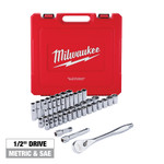 47 pc. 1/2 in. Socket Wrench Set (SAE & Metric) - 48-22-9010