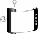 Deadlatch Paddle Pull to Right 1-3/4in - Clear Anodized - 4591-03-00-628