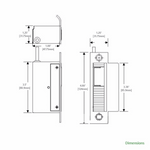 MUNL Series Mortise UnLatch® Strike-MUNL-12 - MUNL-12