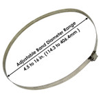 Heavy Duty Galvanized Steel Pole Mount Kit - NMHS-400-16