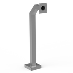 42inch Heavy Duty Stainless Gooseneck Pedestal - 42-3-12-SS