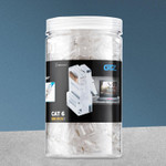 RJ 45 PASS THROUGH CAT 6 JAR, 200PK - B07MSB7Y6L