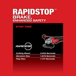 M18 FUEL™ 4-1/2in / 5in Variable Speed Braking Grinder, Paddle Switch No-Lock - 2888-20 - 2888-20-OB