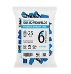 CAT6 DataGrade Keystone Jack Blue, 25 Pack - 352-V2703/BL/25