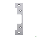 12/24VDC Electric Strike with Faceplate, Satin Stainless Steel - 5000C-12/24D-630