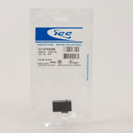 CAT6A RJ45 Keystone Coupler for HD Style - Black, Single IC107C6ABK