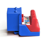 CAT6 RJ45 Keystone Jack for EZ® Style - Blue, 400-Pack IC107L6RBL