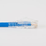 CAT6 Clear Boot Patch Cord - 7ft, Blue, 25-Pack ICPCSF07BL
